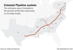 Colonial Pipeline System Map