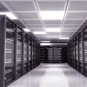 Server racks at datacenter